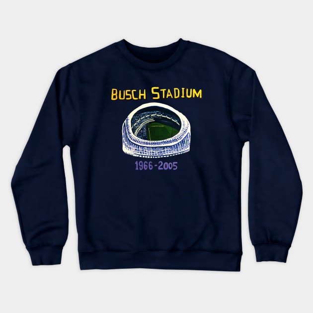 The Old Busch Stadium Crewneck Sweatshirt by SPINADELIC